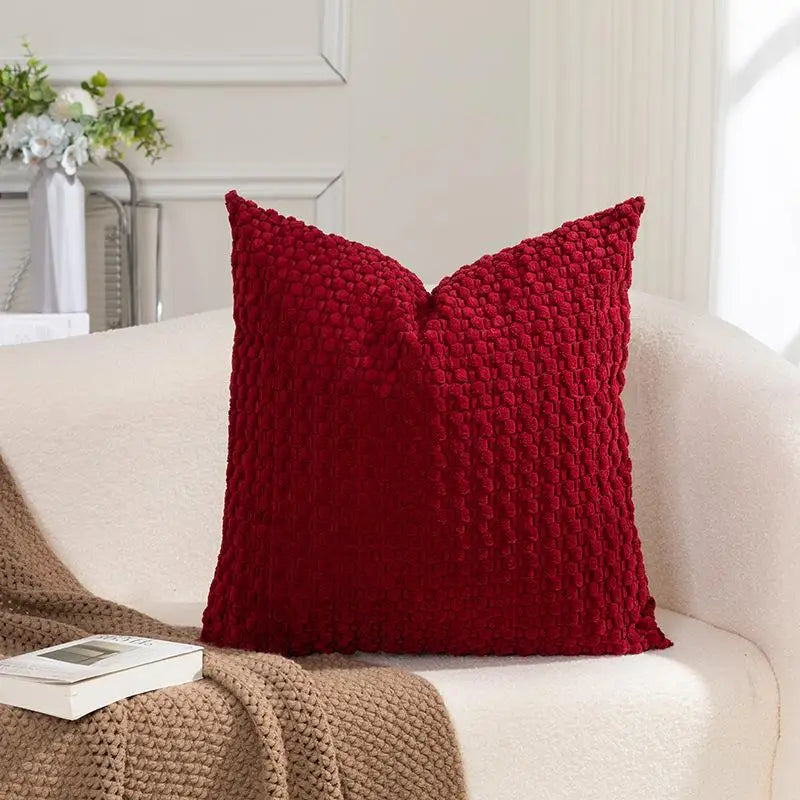 Housse de coussin en velours double face — Collection Douceur