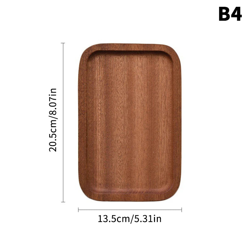 Plateau de service en bois — Forme organique