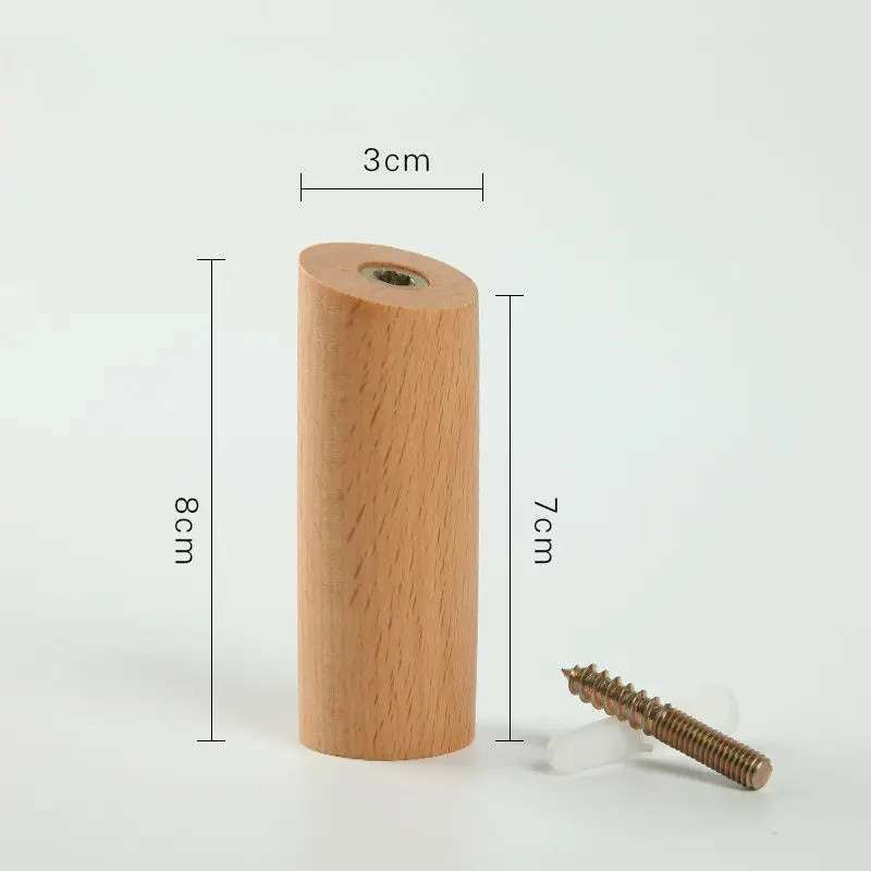 Cintre mural — Porte-manteau en bois naturel