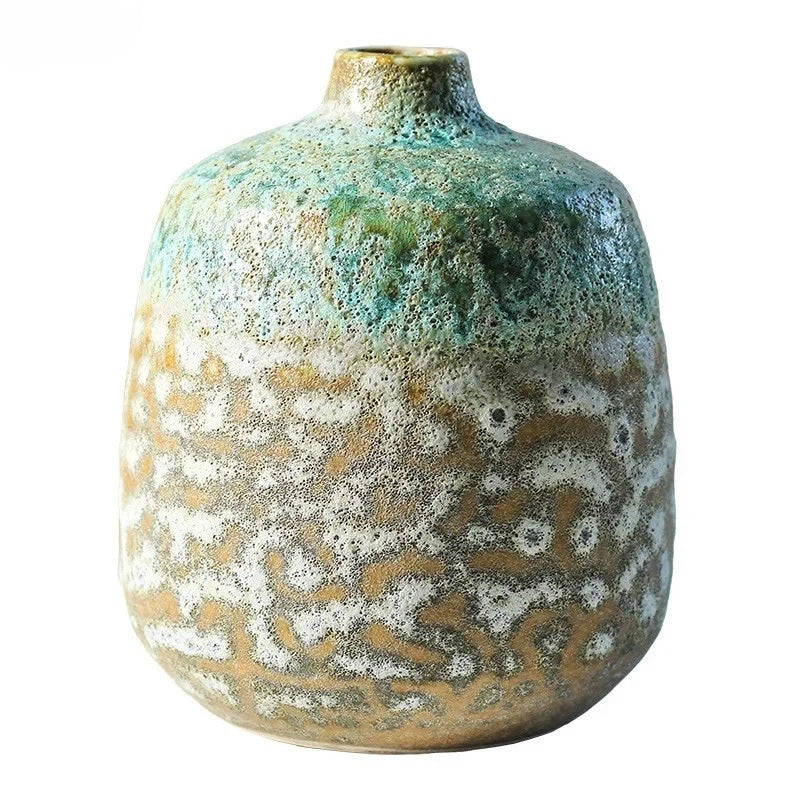 Vase en grès céramique fait main — Collection Wabi-Sabi