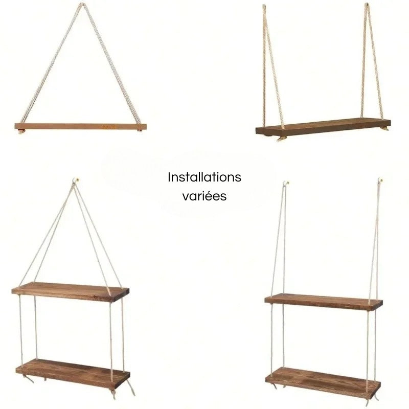 Étagère balançoire, schéma des dimensions
