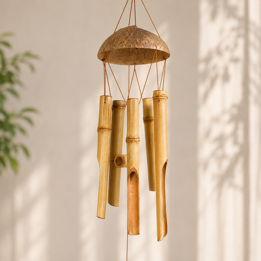 Carillon en bambou et noix de coco suspendu – HAVLY