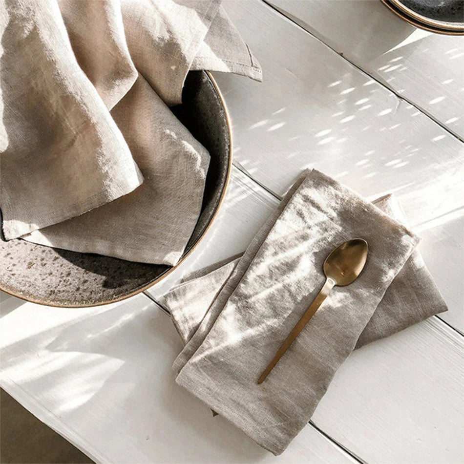 Serviettes de table en lin