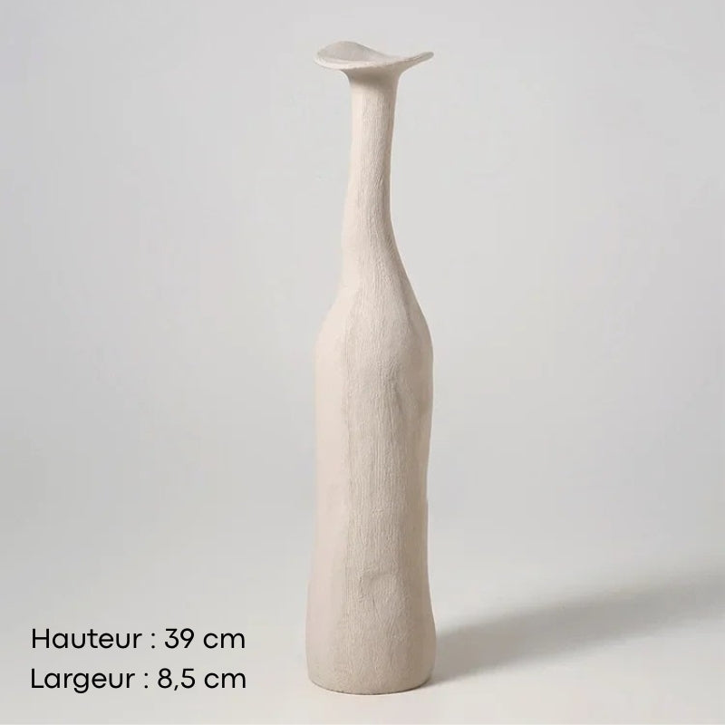 Petit vase céramique coloris ivoire