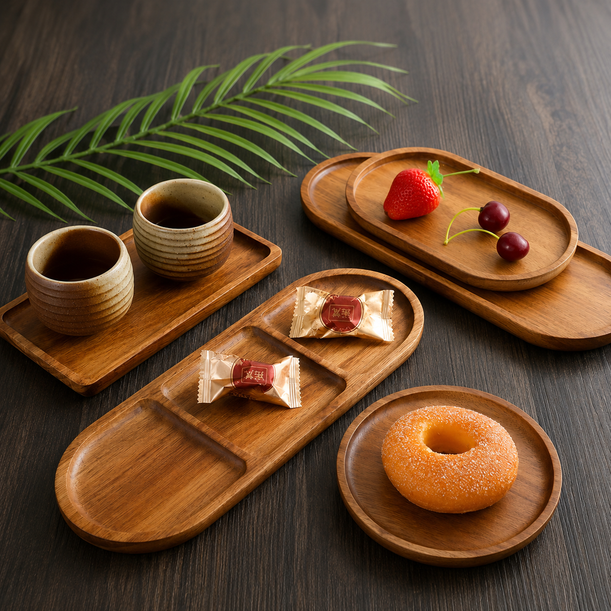 Plateau en bois massif — Collection japonaise