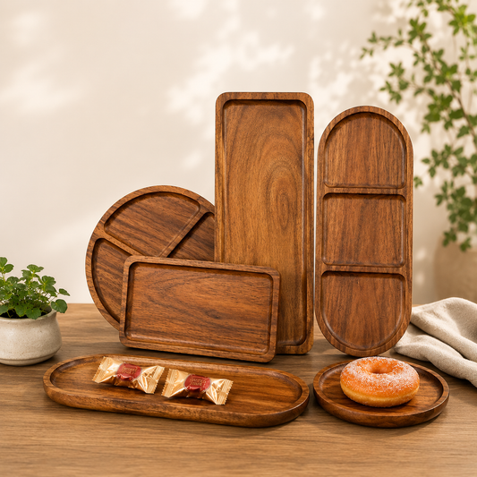 Plateau en bois massif — Collection japonaise
