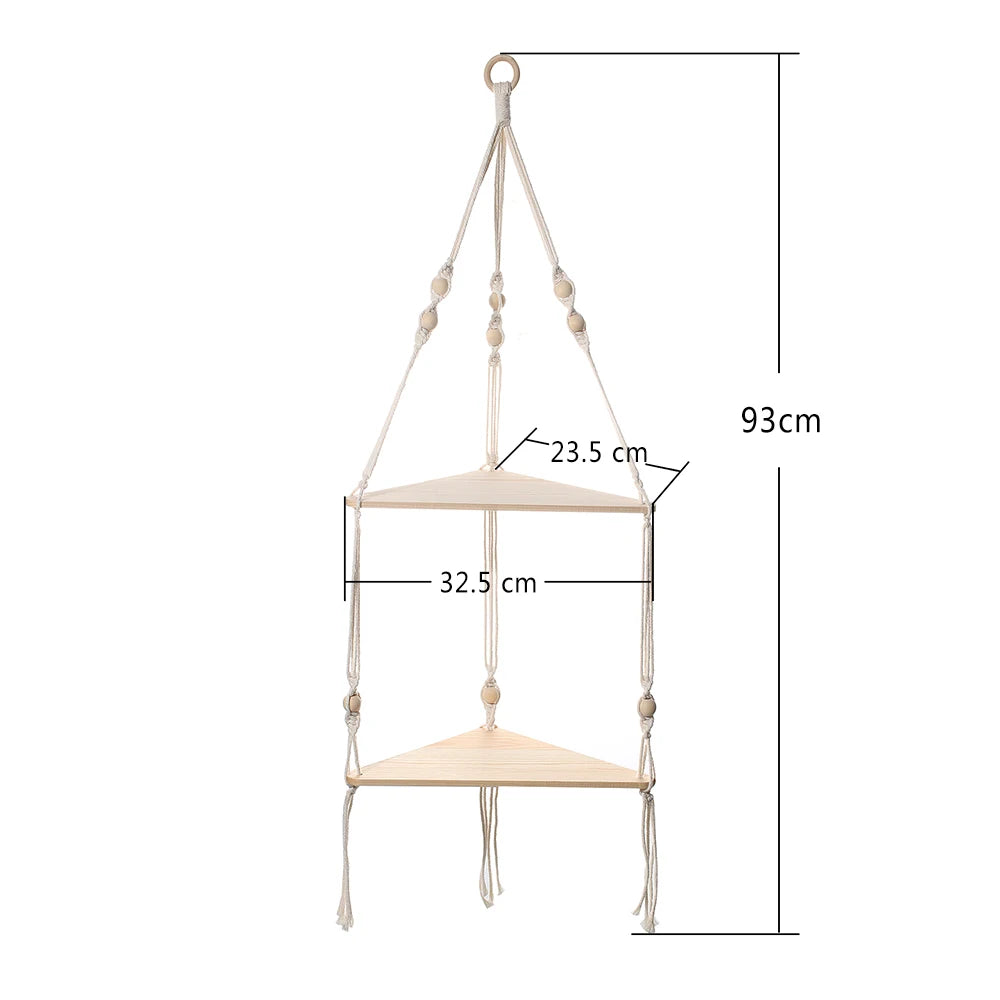 Étagère murale flottante — Présentoir triangulaire