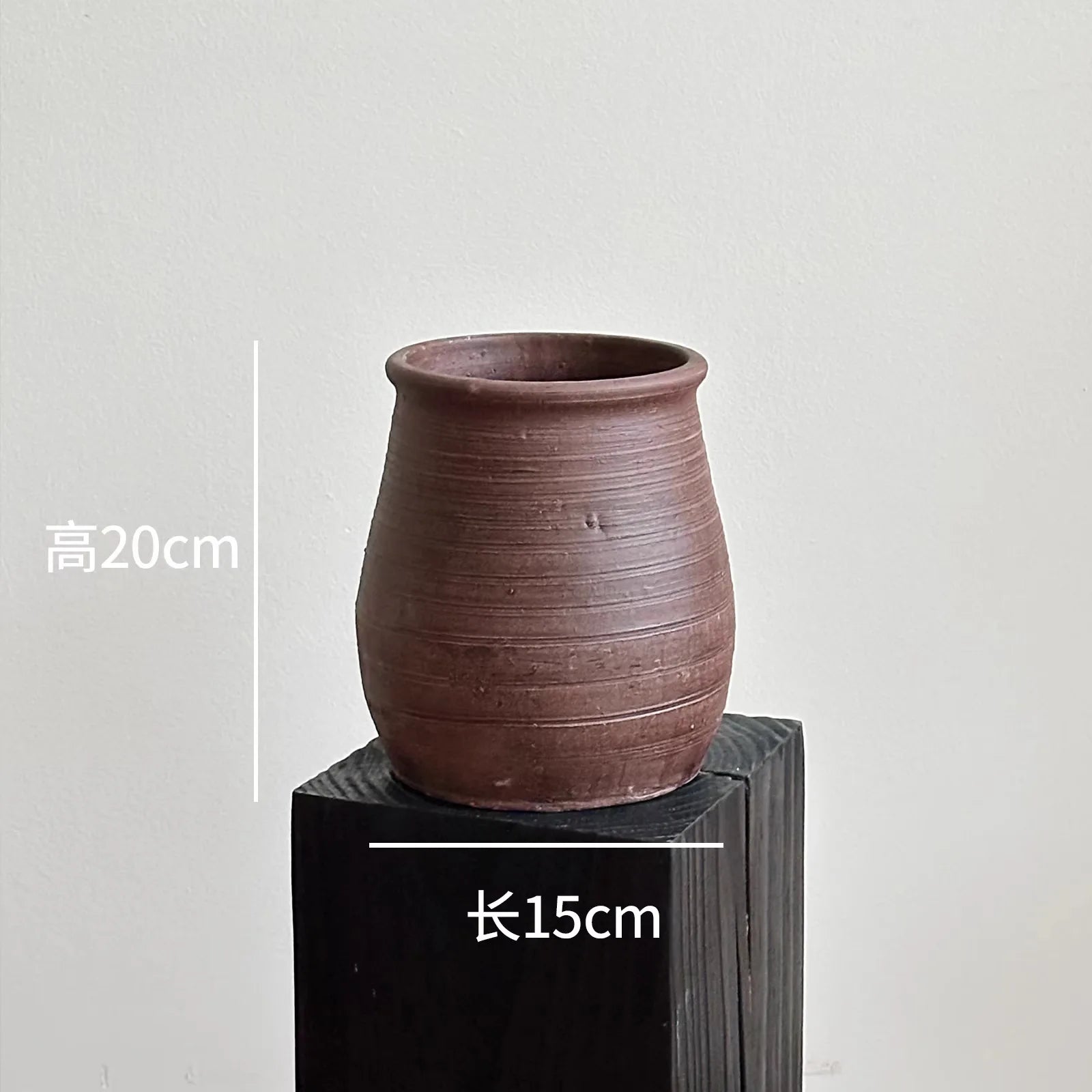 Vase Wabi-Sabi, schéma des dimensions