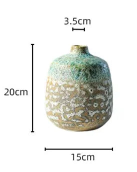Vase grès Wabi-Sabi coloris noir mat