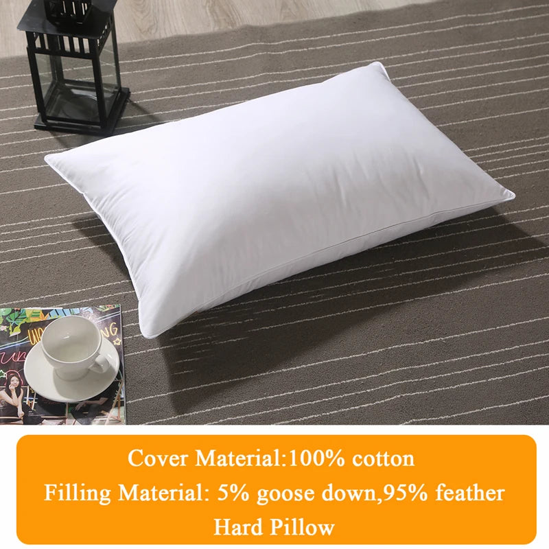 Oreiller duvet d'oie, schéma des dimensions