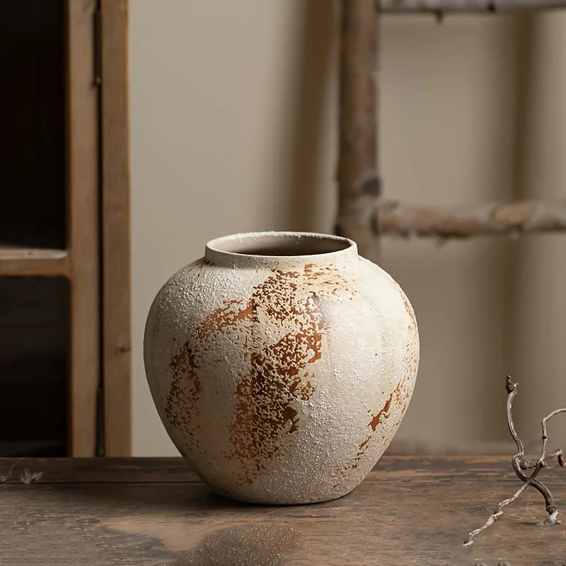 Pot céramique Wabi-Sabi coloris noir