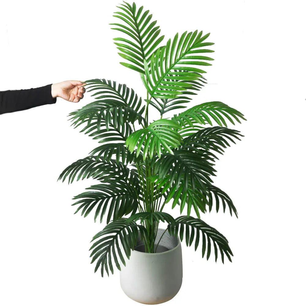 Palmier Monstera artificiel, vue de trois quarts
