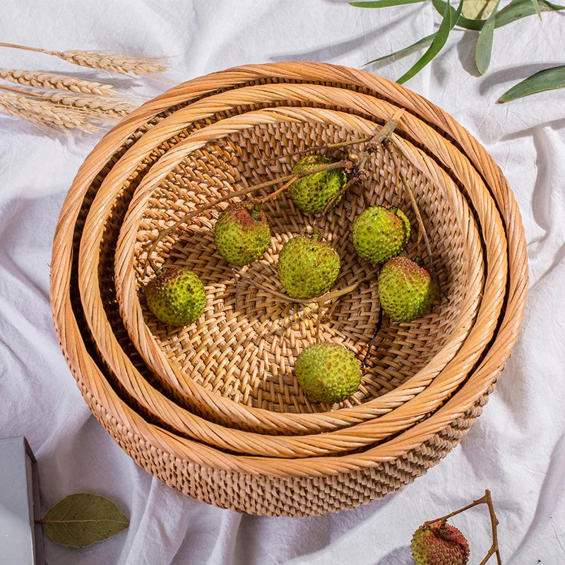 Panier rotin HEMU vu de trois quarts