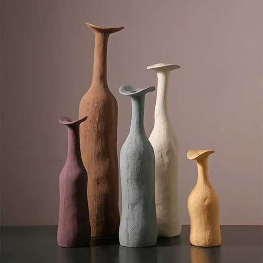 Petit vase en céramique mate aux teintes douces de la palette Morandi – HAVLY