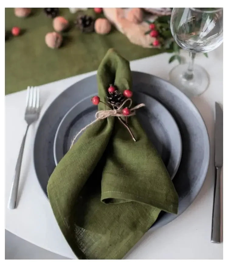 Serviettes de table en lin