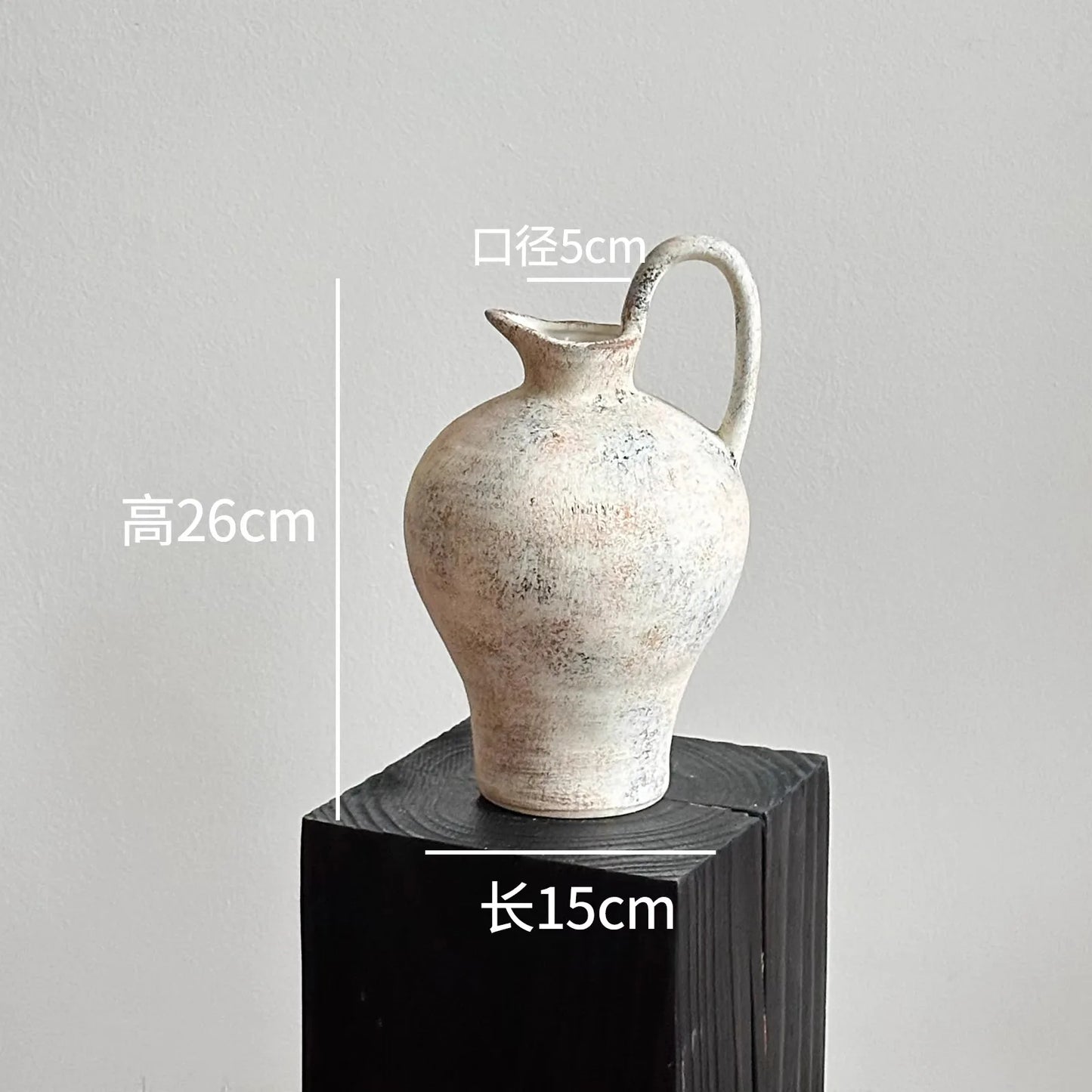 Vase Wabi-Sabi coloris vert sauge