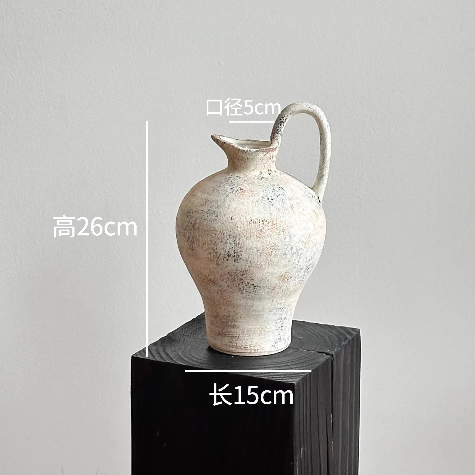 Vase Wabi-Sabi coloris vert sauge
