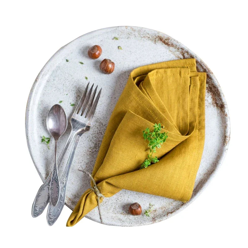 Serviettes de table en lin