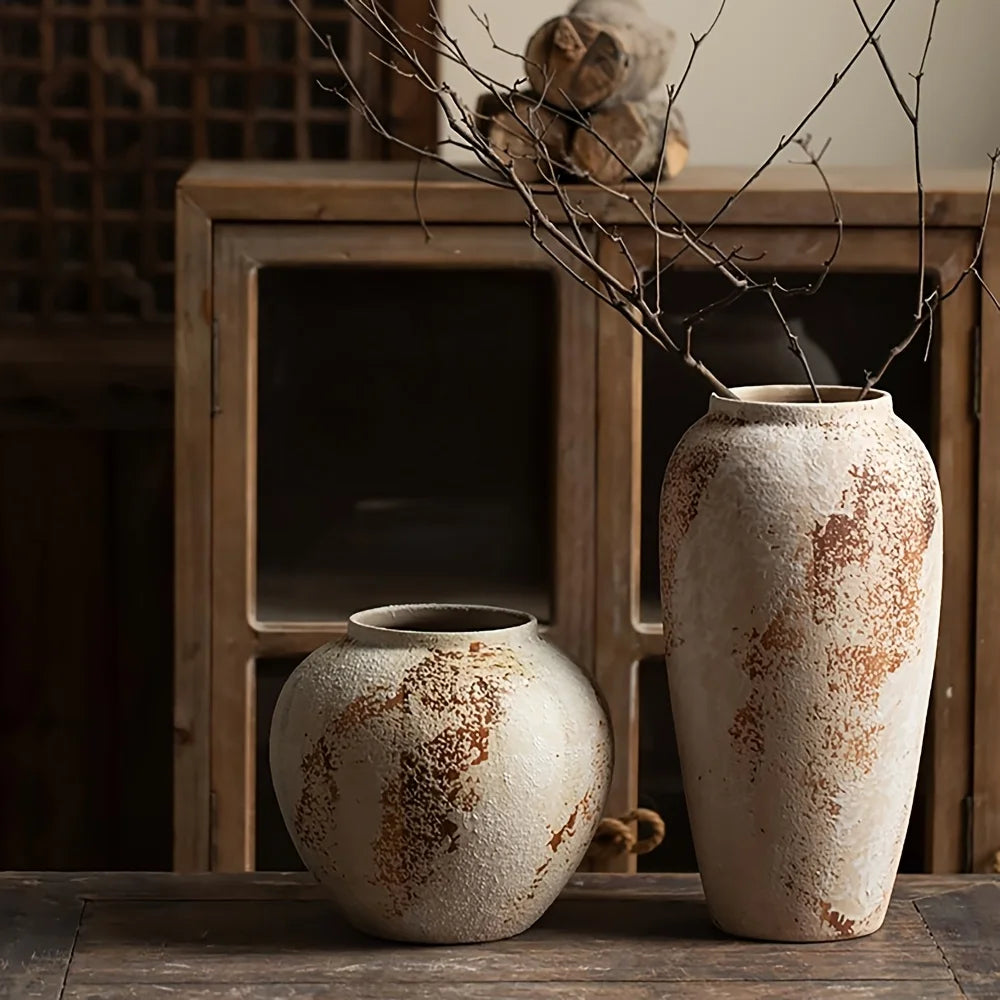 Pot céramique Wabi-Sabi coloris terracotta