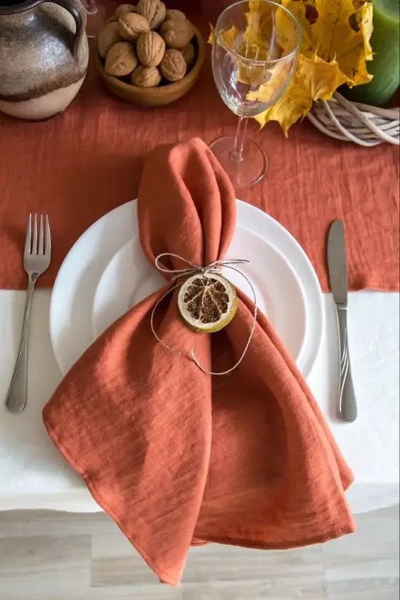 Serviettes de table en lin