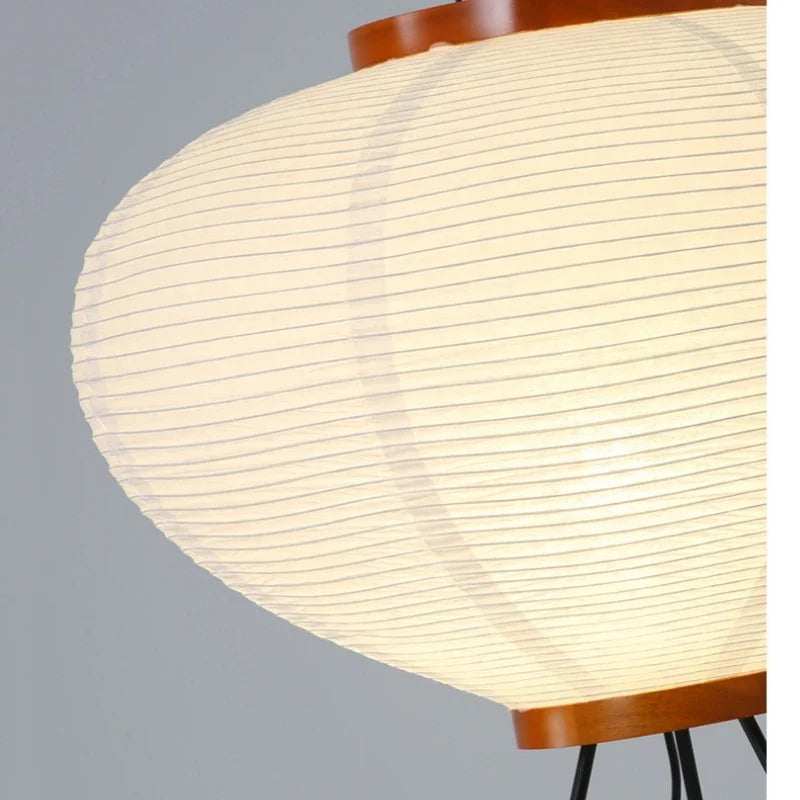 Lampadaire papier de riz, vue de dessus