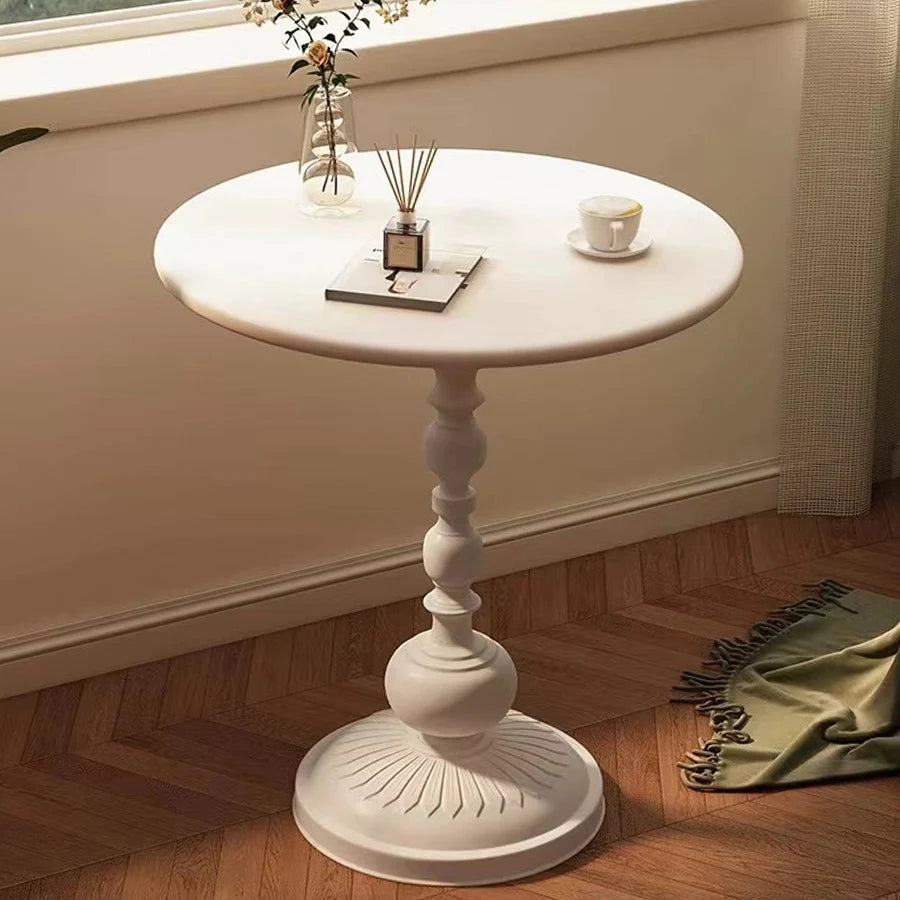 Table basse métal nordique, vue de dessus