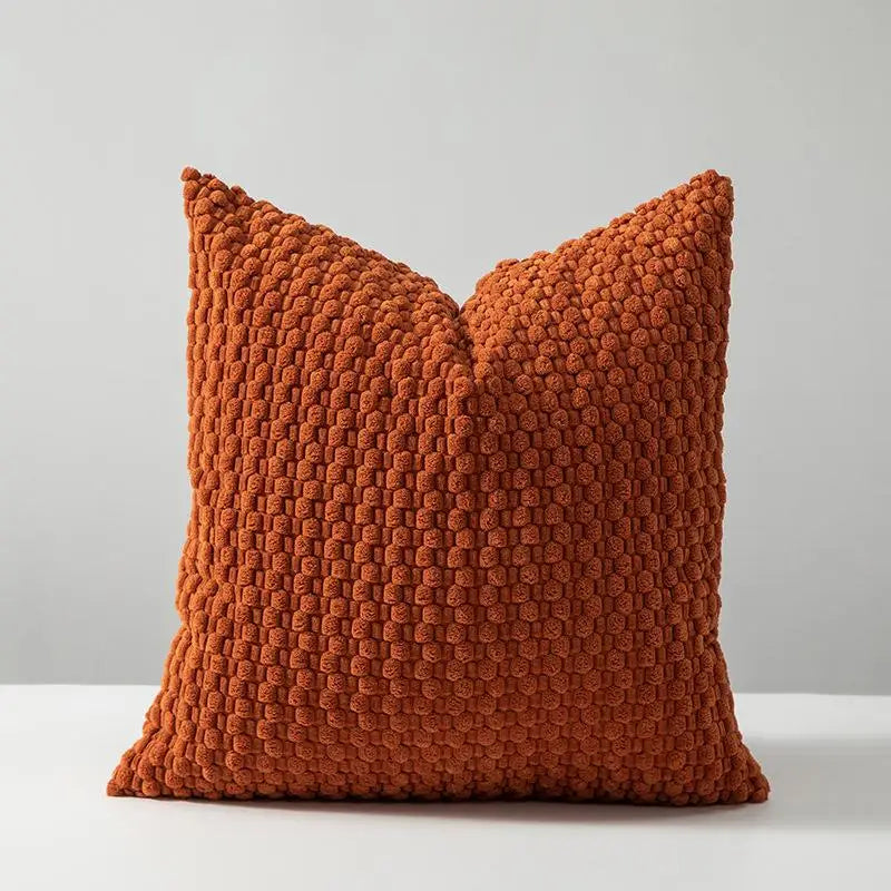 Housse de coussin en velours double face — Collection Douceur