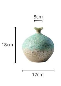 Vase grès Wabi-Sabi coloris terracotta