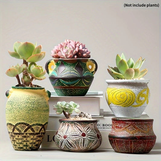 Pots en céramique à texture naturelle, Collection Jardinière – HAVLY