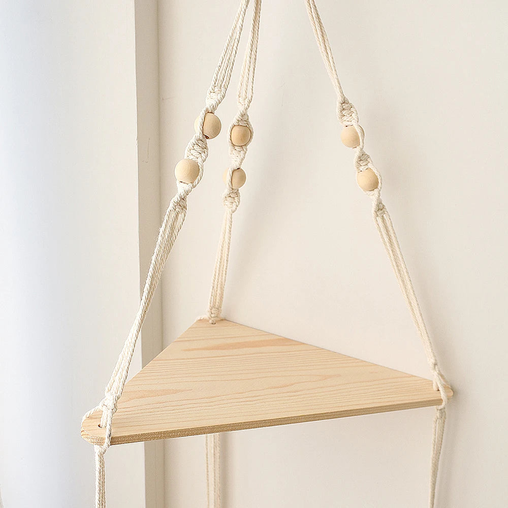Étagère murale flottante — Présentoir triangulaire