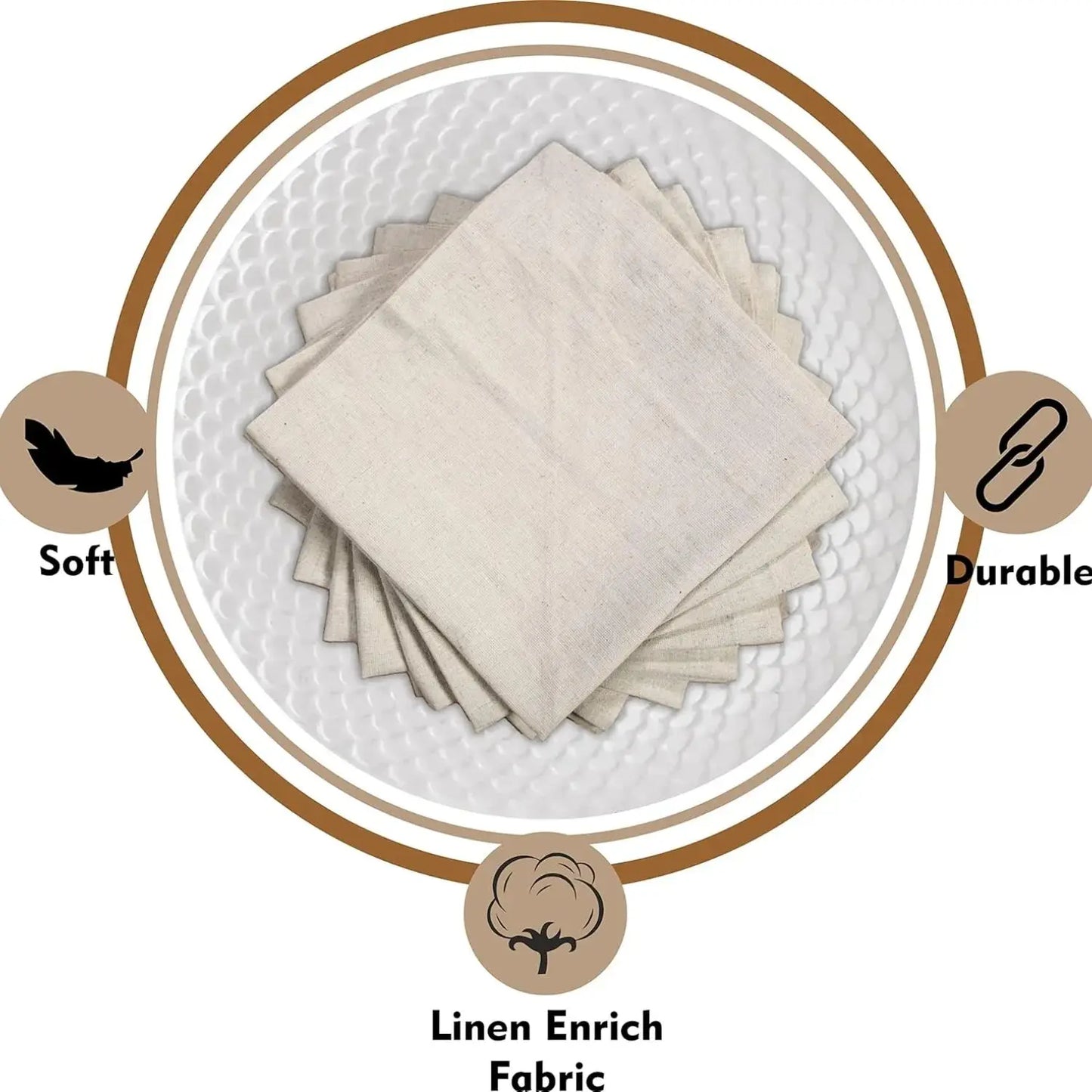 Serviettes de table en lin