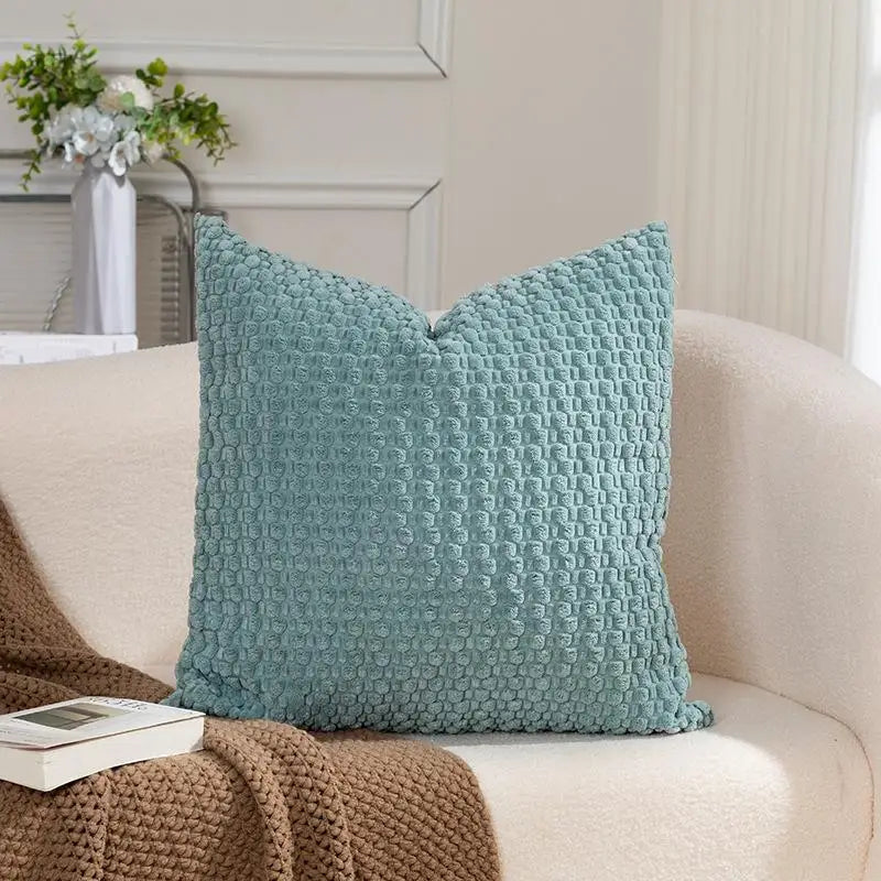 Housse de coussin en velours double face — Collection Douceur
