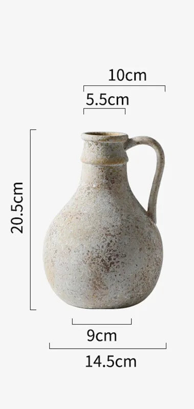 Vase céramique Atelier sur surface marbreée