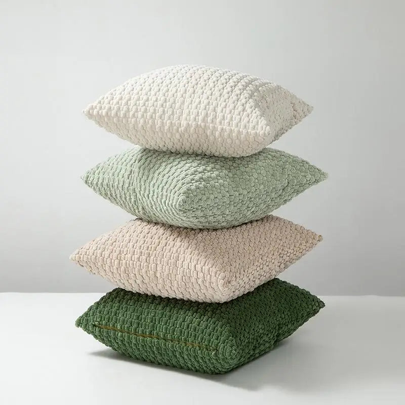Housse coussin velours, schéma des dimensions