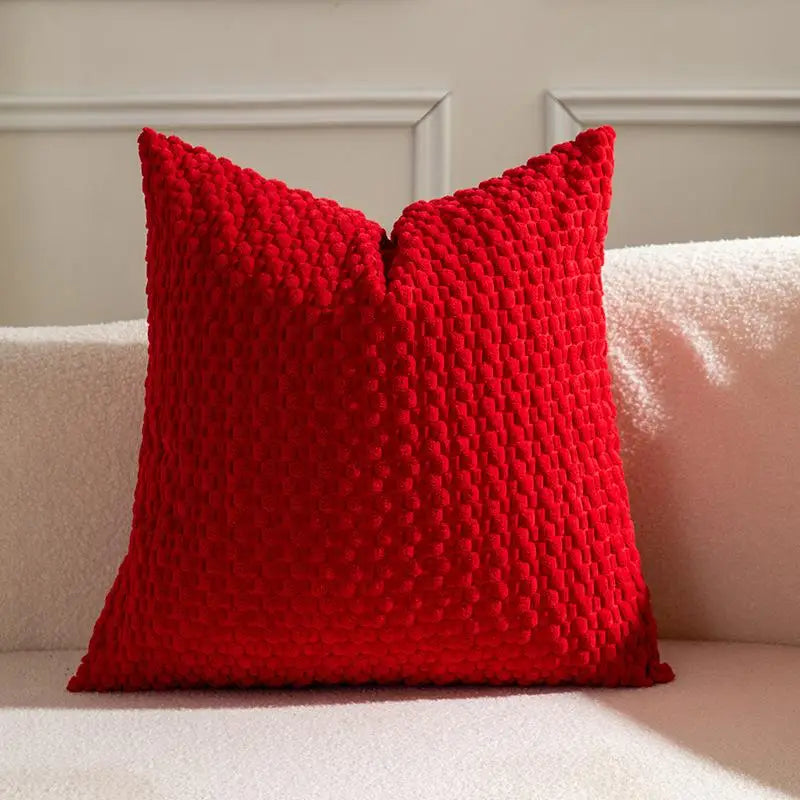 Housse de coussin en velours double face — Collection Douceur