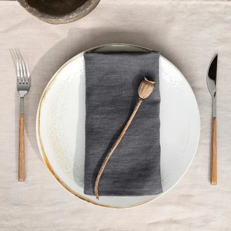 Serviettes de table en lin