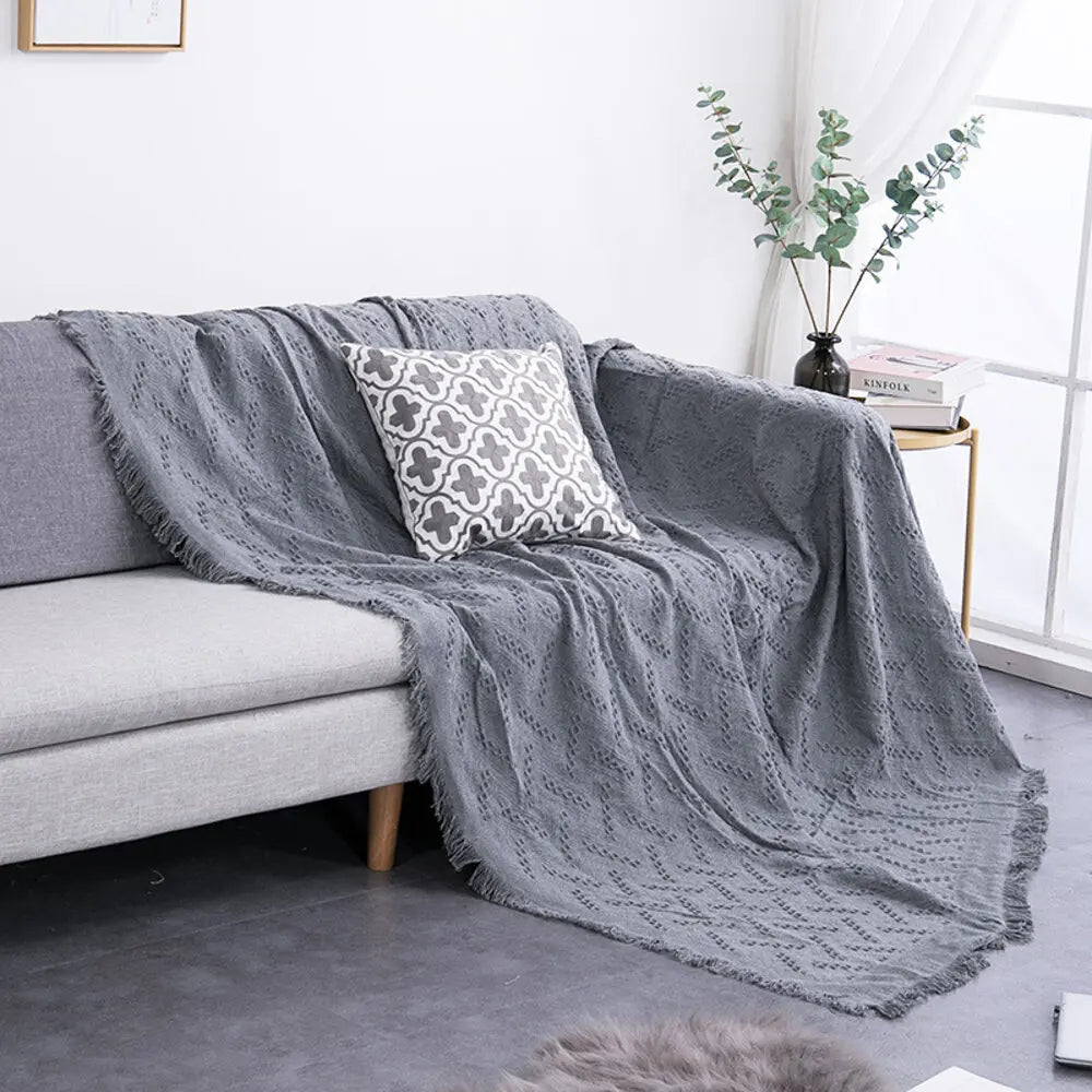 Plaid tricoté — Collection Confort Nordique