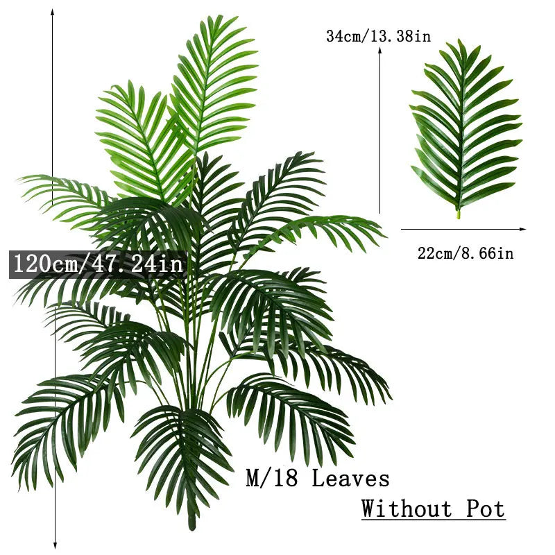 Palmier Monstera artificiel dans une entrée lumineuse