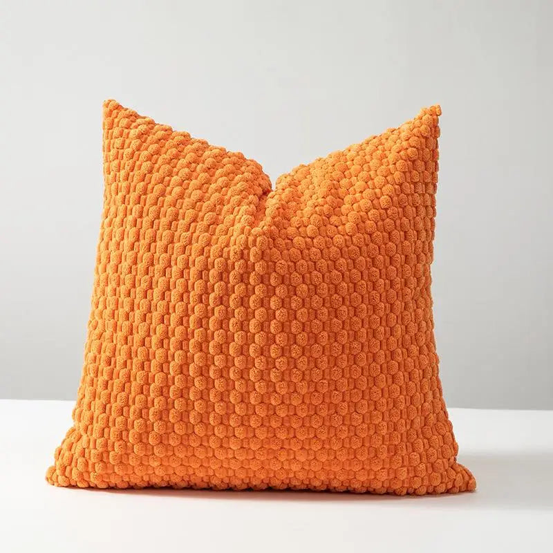 Housse coussin velours coloris bleu nuit