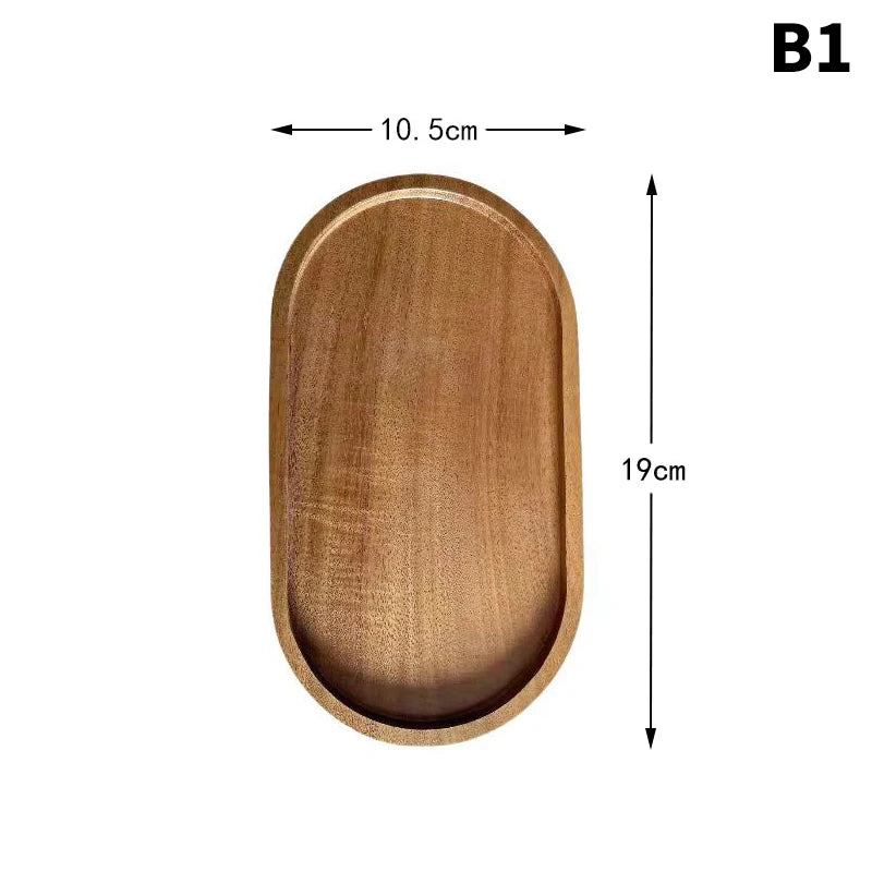 Plateau de service en bois — Forme organique