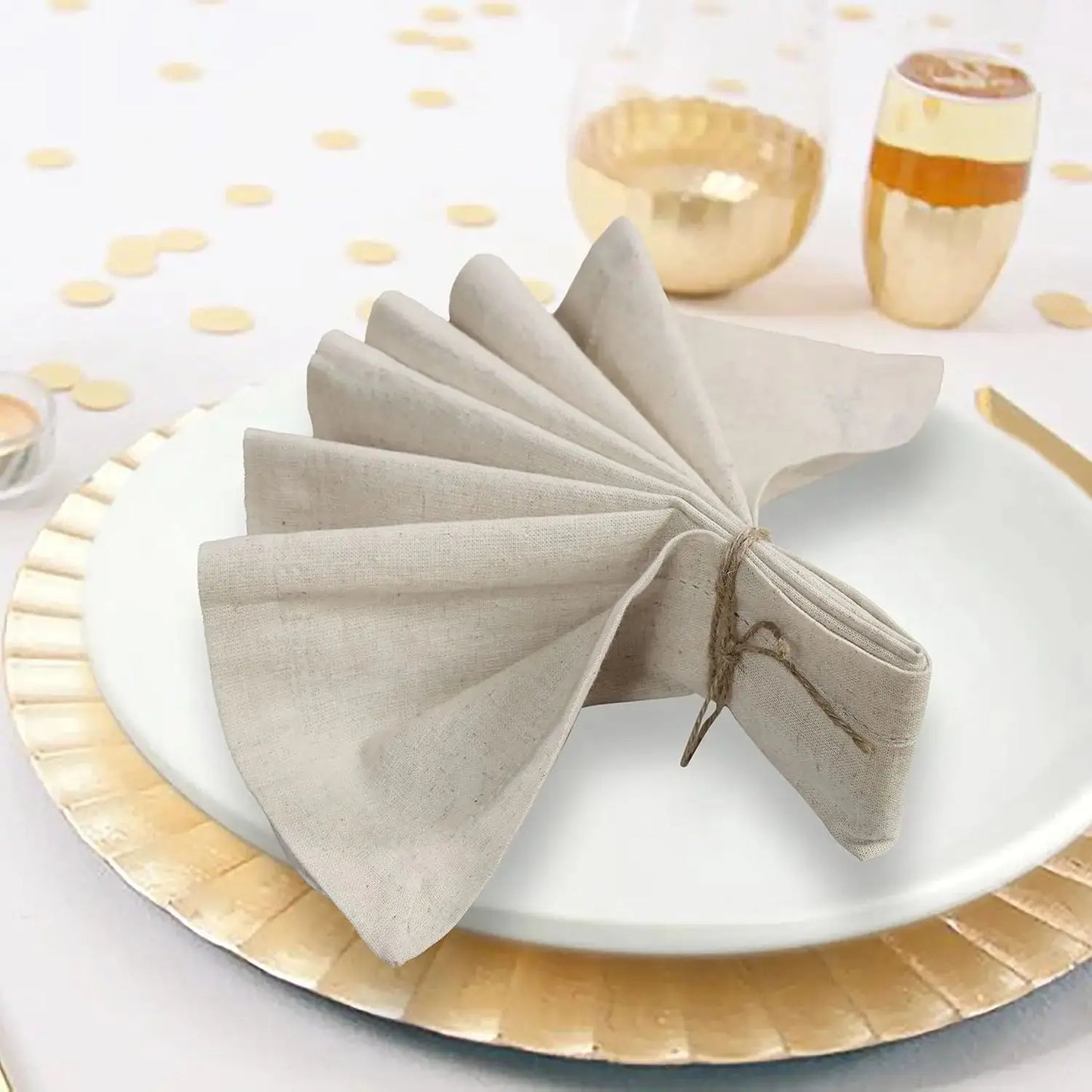 Serviettes de table en lin
