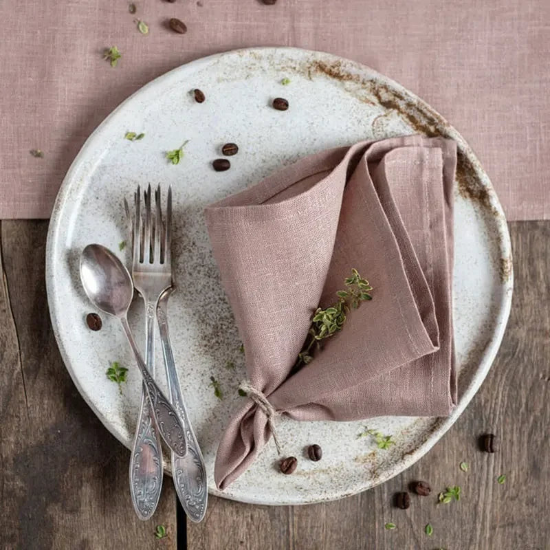 Serviettes de table en lin