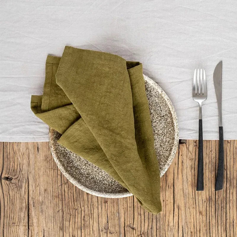 Serviettes de table en lin