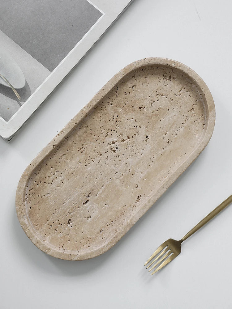 Plateau travertin naturel