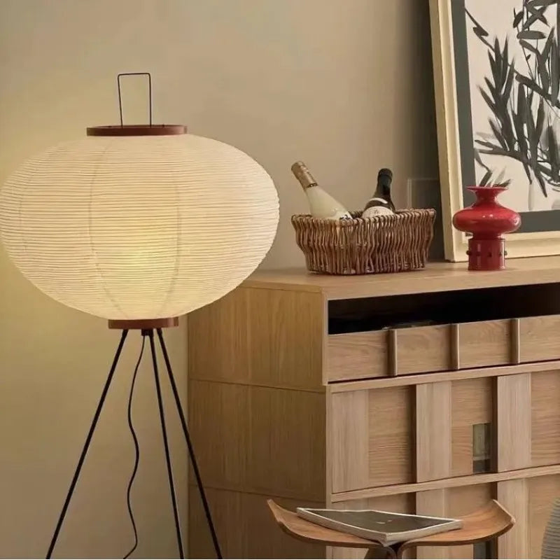 Lampadaire en papier de riz à l'esprit Noguchi – HAVLY