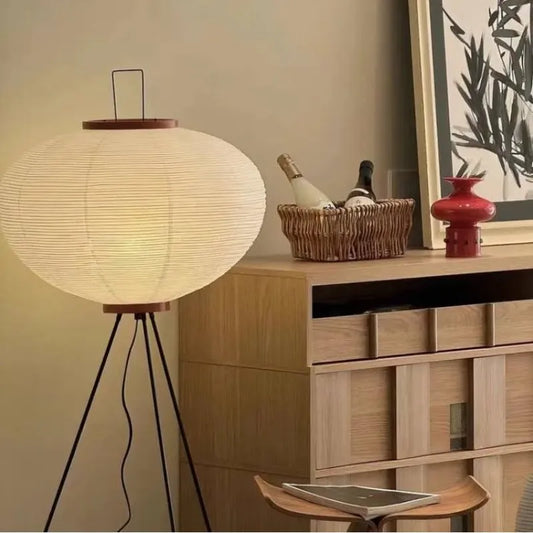 Lampadaire en papier de riz à l'esprit Noguchi – HAVLY
