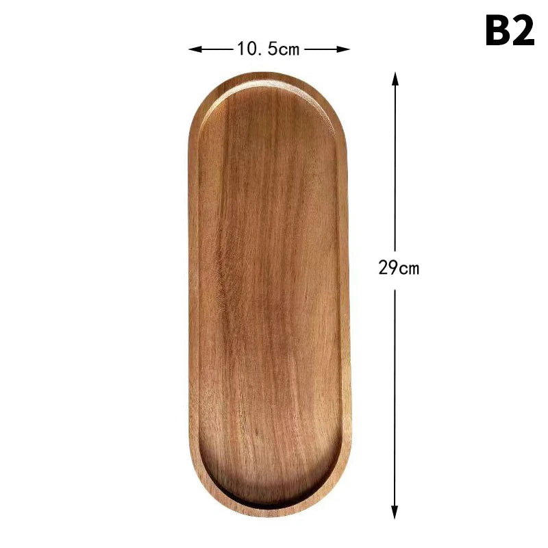 Plateau de service en bois — Forme organique