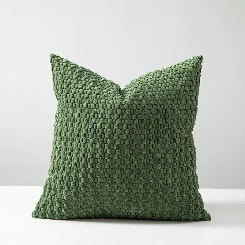 Housse de coussin en velours double face — Collection Douceur