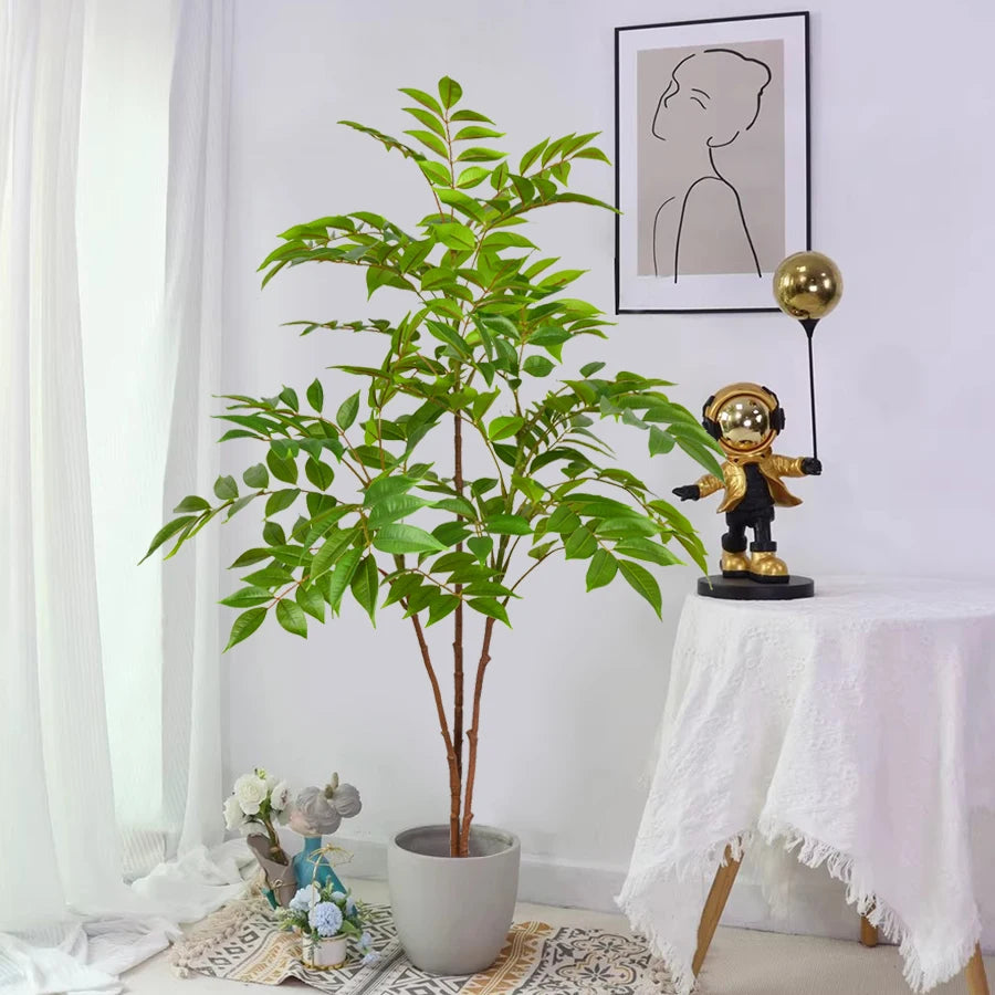 Ficus Banyan artificiel, vue de profil