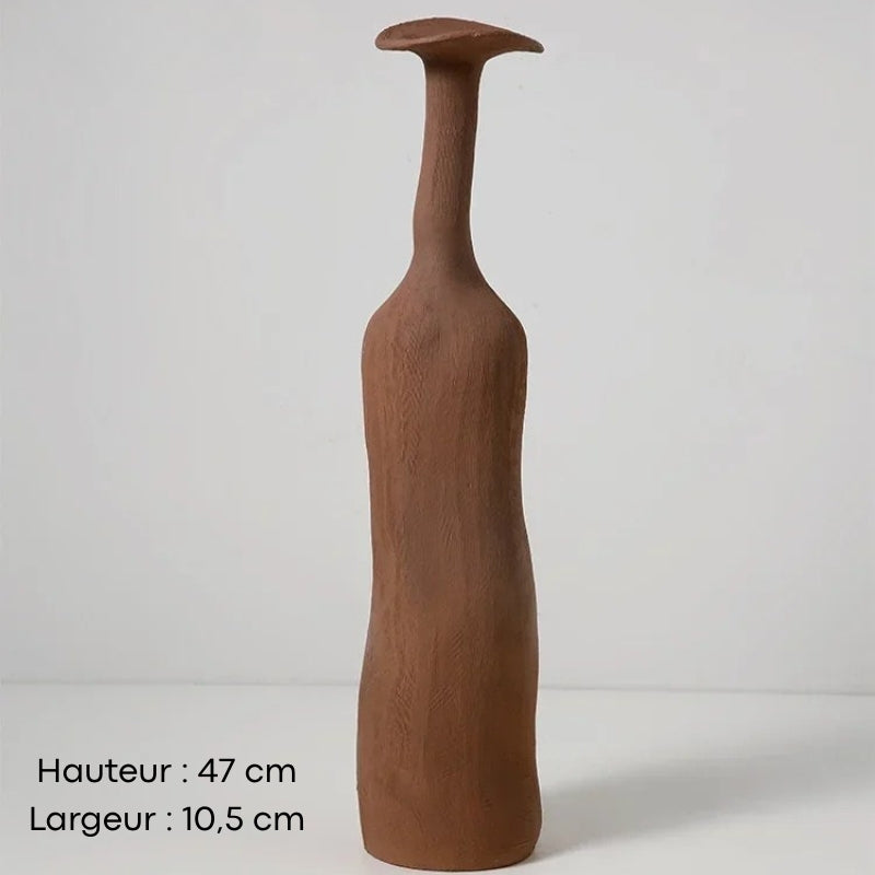 Petit vase céramique coloris terracotta